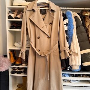 Geox Classic Tan Trench Coat